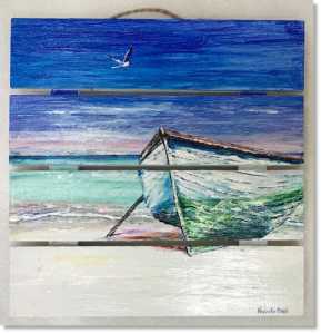 Boat on a beach Antigua