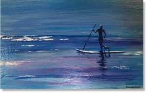 Paddle boarding in Antigua