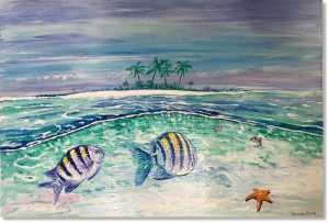 Sergeant Major Antigua snorkelling